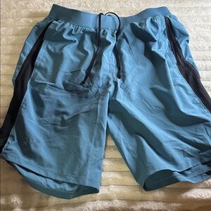 Under Armour Black and Teal HeatGear Shorts